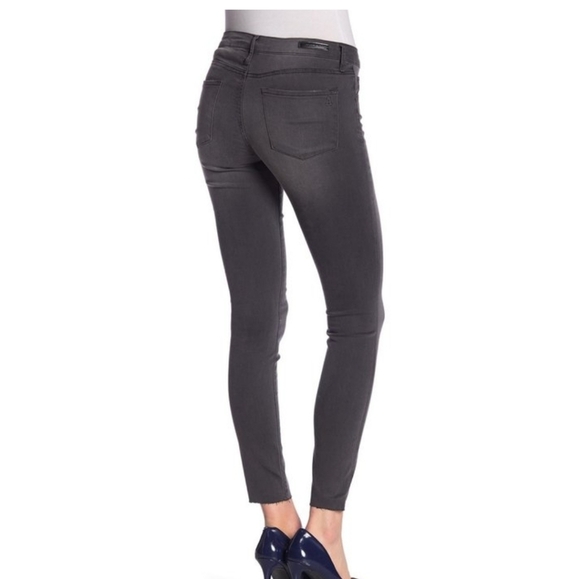 Articles of Society Mya Charcoal Skinny Jeans Gray Stretch Low Rise - Picture 2 of 10